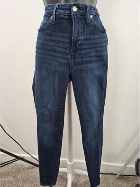 Good American High Waist Dark Blue Denim Jeans
